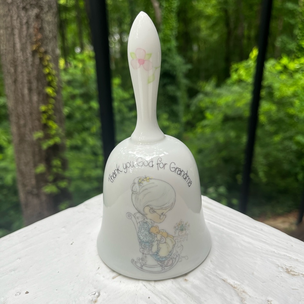 Vintage Enesco Precious Moments Bell “Thank God for Grandma”